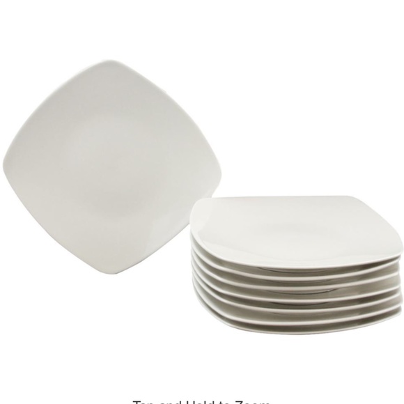 NWOT GIBSON HOME ZEN FINE CERAMIC DINNER PLATES - Picture 3 of 5